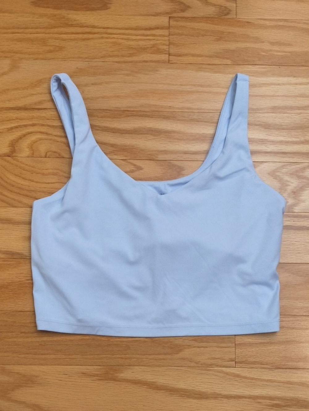 aerie Pale Blue Scoop Neck Bra Crop Top Size L GU